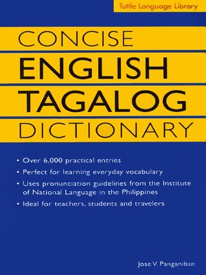Concise English Tagalog Dictionary - ebook